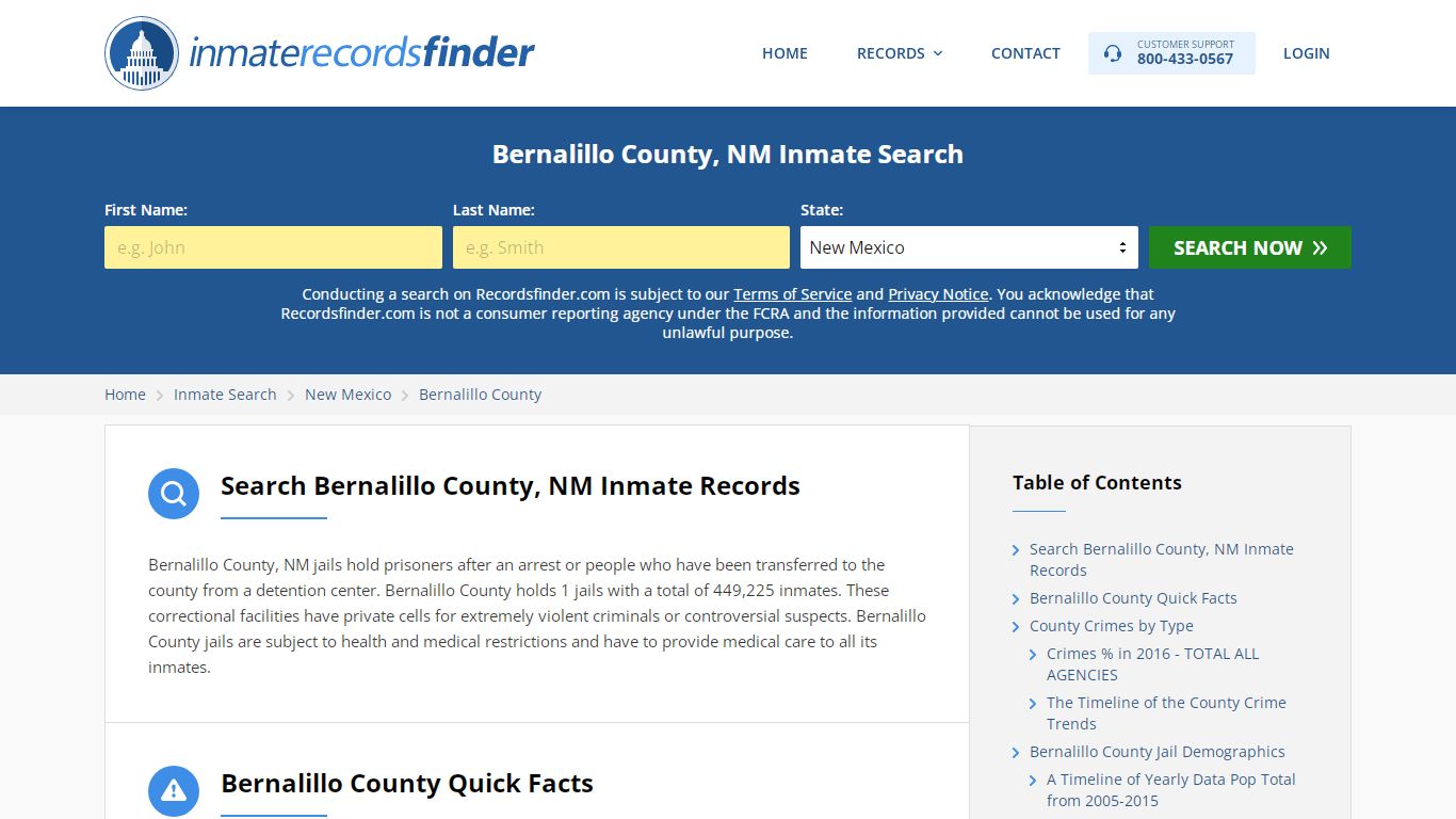 Bernalillo County, NM Inmate Lookup & Jail Records Online